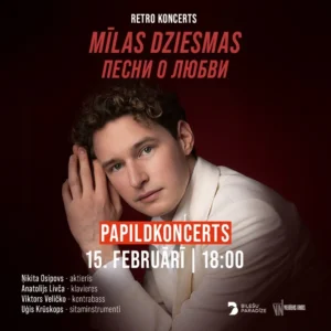 Retro koncerts “Dziesmas par mīlestību” ar Ņikitu Osipovu (PAPILDKONCERTS)