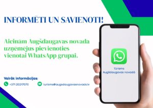 Aicinām Augšdaugavas novada tūrisma uzņēmējus pievienoties vienotai WhatsApp grupai