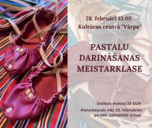 Pastalu darināšanas meistarklase