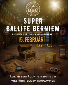 Bērnu ballīte restobārā “DIČ BAR”