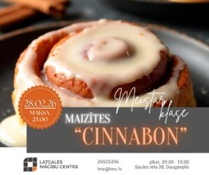 MEISTARKLASE | Maizīte “CINNABON”