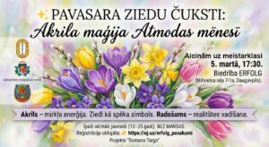 Meistarklase “Pavasara ziedu čuksti: Akrila maģija Atmodas mēnesī”