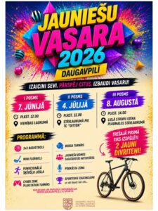 “Jauniešu vasara” — a youth festival of sports, recreation and music, first stage