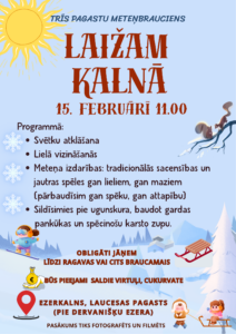 Trīs pagastu meteņbrauciens “Laižam kalnā”