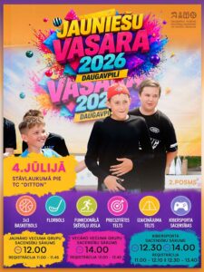 “Jauniešu vasara” – sporta, atpūtas un mūzikas svētki jauniešiem, otrais posms