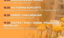 Pasākumi Daugavpilī 13.03.-19.03.2026.