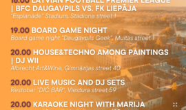 Events in Daugavpils from April 3 to April 9