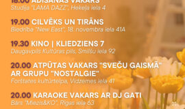 Pasākumi Daugavpilī 13.03.-19.03.2026.