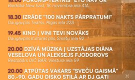 Pasākumi Daugavpilī 27.03.-02.04.2026.