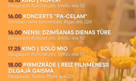 Pasākumi Daugavpilī 13.03.-19.03.2026.