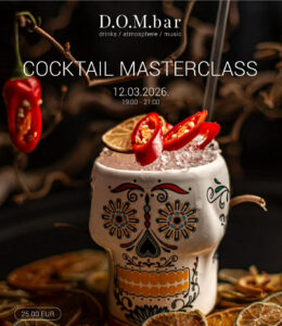 Kokteiļu meistarklase kokteiļbārā “D.O.M.bar”