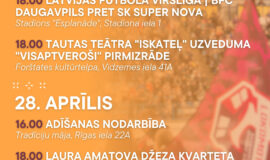 Pasākumi Daugavpilī 24.04.-30.04.2026.