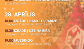 Pasākumi Daugavpilī 24.04.-30.04.2026.