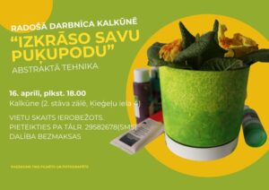 Radošā darbnīca Kalkūnē “Izkrāso savu puķupodu”