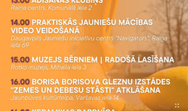 Pasākumi Daugavpilī 10.04.-16.04.2026.