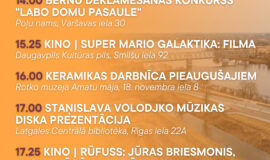 Pasākumi Daugavpilī 17.04.-23.04.2026.