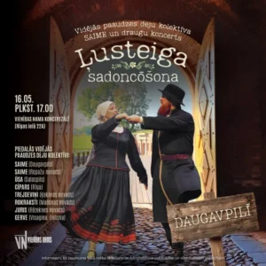 Deju kolektīva “Saime” koncerts “Ļusteiga sadoncōšana”