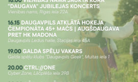 Pasākumi Daugavpilī 01.05.-07.05.2026.