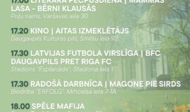 Pasākumi Daugavpilī 08.05.-14.05.2026.