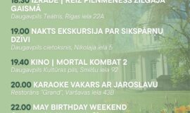 Pasākumi Daugavpilī 08.05.-14.05.2026.