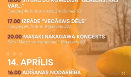 Pasākumi Daugavpilī 10.04.-16.04.2026.