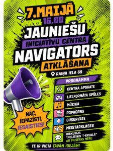 Jauniešu iniciatīvu centra “Navigators” atklāšanas pasākums