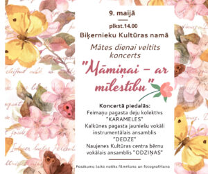 Mātes dienai veltīts koncerts “Māmiņai – ar mīlestību”