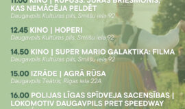 Pasākumi Daugavpilī 01.05.-07.05.2026.