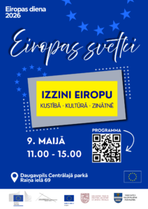 Eiropas svētki Daugavpilī: izzini Eiropu kustībā, kultūrā, zinātnē
