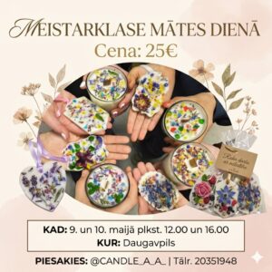 Sveču izgatavošanas meistarklase