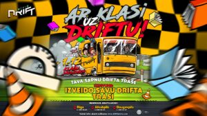 Piedalies konkursā un dodies ar klasi uz driftu!