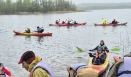 Tūrisma triatlons šoreiz norisinājās uz Latvijas–Lietuvas robežas