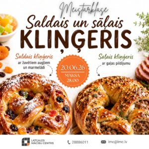 MEISTARKLASE “Saldais un sāļais KLIŅĢERIS”