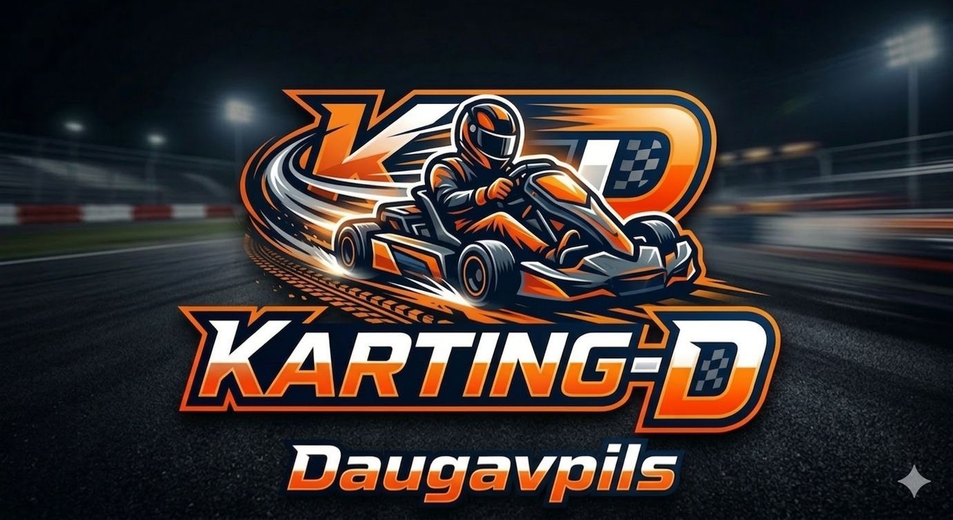 Go‑kart rides at the “Blāzma” karting track in Daugavpils