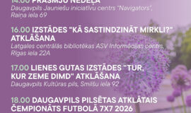 Pasākumi Daugavpilī 26.06.-02.07.2026.