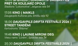Pasākumi Daugavpilī 10.07.-16.07.2026.