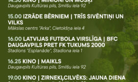 Pasākumi Daugavpilī 07.08.-13.08.2026.