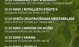 Pasākumi Daugavpilī 07.08.-13.08.2026.