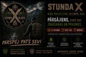 Pārgājiens, kurš dos zināšanas un prasmes “STUNDA X – PĀRSPĒJ PATS SEVI”