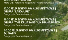 Pasākumi Daugavpilī 28.08.-03.09.2026.