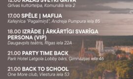 Pasākumi Daugavpilī 04.09.-10.09.2026.