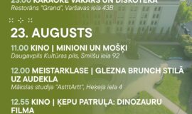 Pasākumi Daugavpilī 21.08.-27.08.2026.