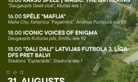 Pasākumi Daugavpilī 28.08.-03.09.2026.