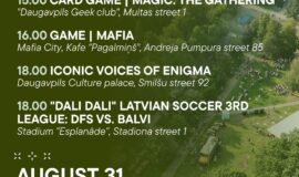 Events in Daugavpils from August 28 to September 3