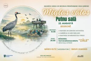 “Miglas vālos Putnu Salā” – 22. augustā Bebrenē gaidāms dabas un mūzikas piedzīvojums visai ģimenei