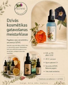 Dzīvās kosmētikas gatavošanas meistarklase