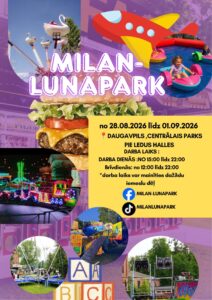 Karuseļi un atrakciju parks “Milan Lunapark” Daugavpilī