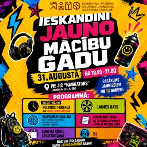 Jauniešu pasākums “Ieskandini jauno mācību gadu”
