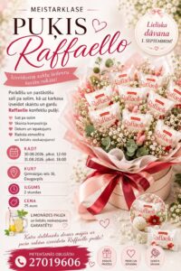 Meistarklase | Pušķis “Raffaello”