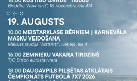 Pasākumi Daugavpilī 14.08.-20.08.2026.